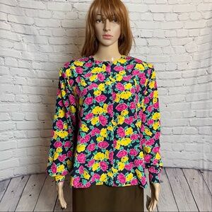 NWT New Vintage Prophecy Floral Blouse Shirt Size 12